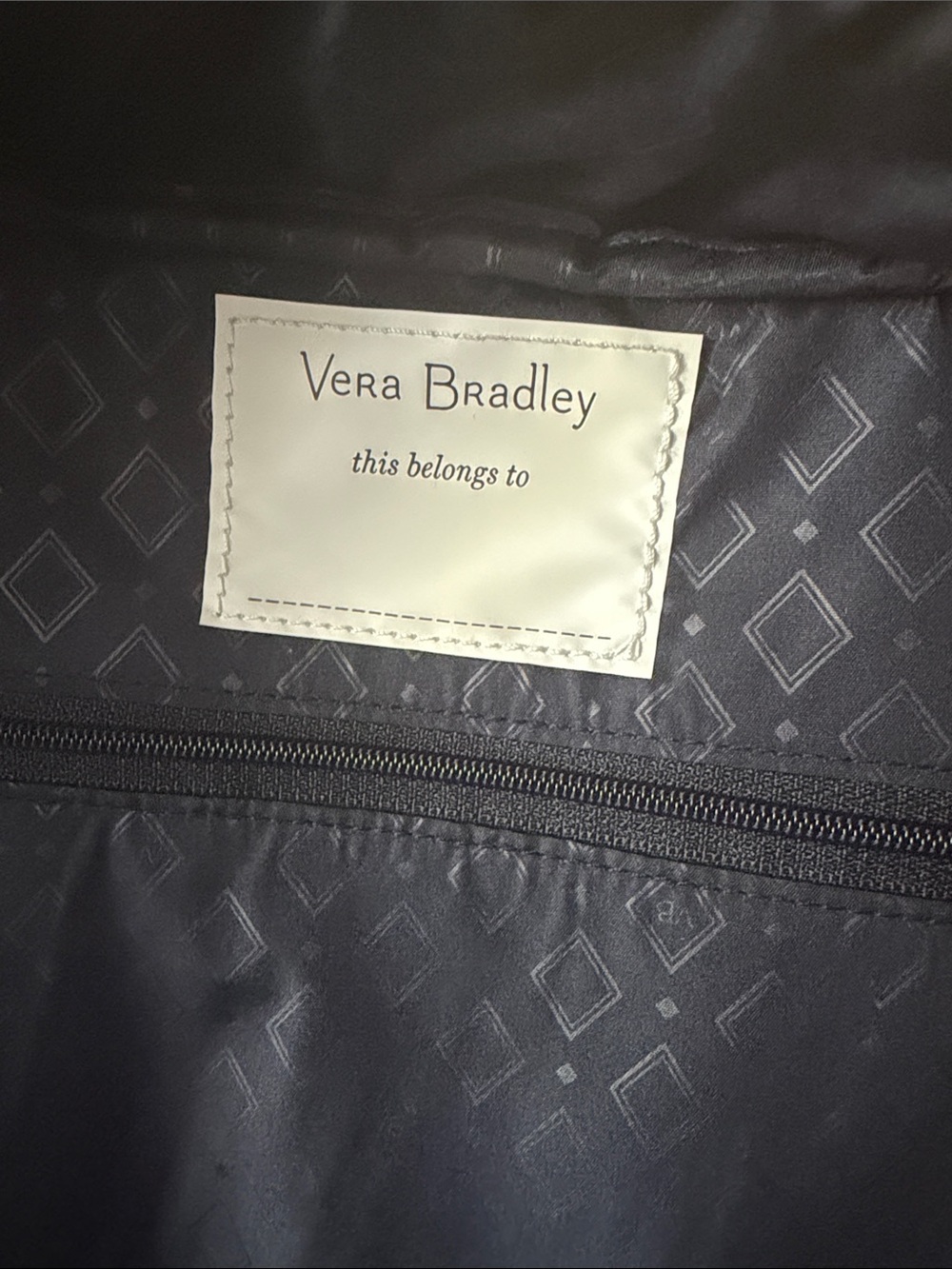 Vera Bradley Navy Quilted Pineapple Print Toucan Party Backpack - Picture 4 of 13